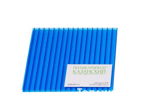 Поликарбонатный лист сотовый Rational синий 10мм 2,1х6м